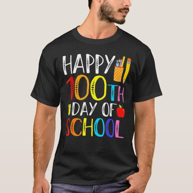 100 Tage Schullehrer und Student T-Shirt (Vorderseite)