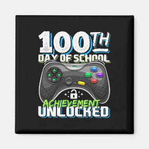 100 Tage Schulleistung - ungesichertes Videospiel Magnet