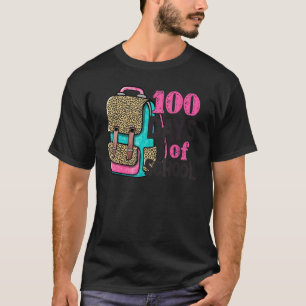 100 Tage Schulleopard Rucksack Happy 100th Da T-Shirt