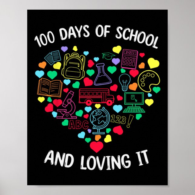 100 Tage Schulliebe Es Herzlehrer 100. D Poster (Vorne)