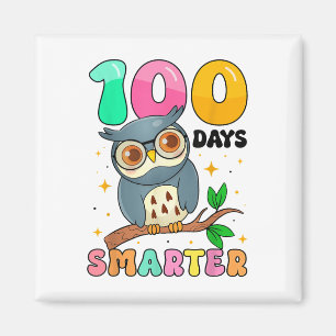 100 Tage Schulmädchen Kinder 100. Schultag Magnet