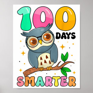 100 Tage Schulmädchen Kinder 100. Schultag Poster