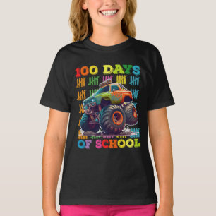 100 Tage Schulmonster Truck Lehrer Student T-Shirt