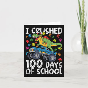 100 Tage Schulmonster Truck T-rex 100 Tage O Karte