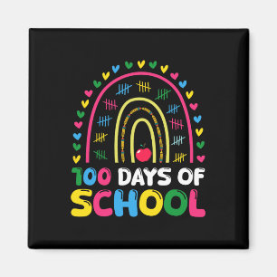 100 Tage Schulregenbogen 100. Schultag Magnet