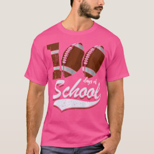 100 Tage Schulsport Spiel Rugby Player Studen T-Shirt