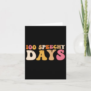 100 Tage Schulsprache Therapie glücklich 100 Tage Karte
