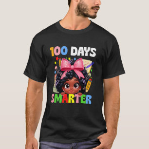 100 Tage Schult Shirt Afro Mädchen Kinder 100. Tag