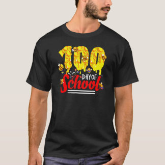 100 Tage Schultag Gruppe Süße Bienen Lustige Lehre T-Shirt