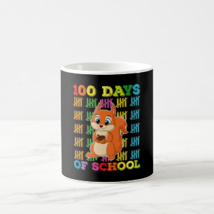 100 Tage Schultage Eichhörnchen Lehrer Kaffeetasse