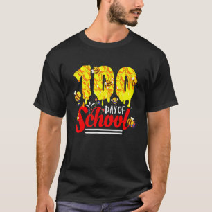 100 Tage Schultage Gruppe Süße Bienen Lustige Lehr T-Shirt