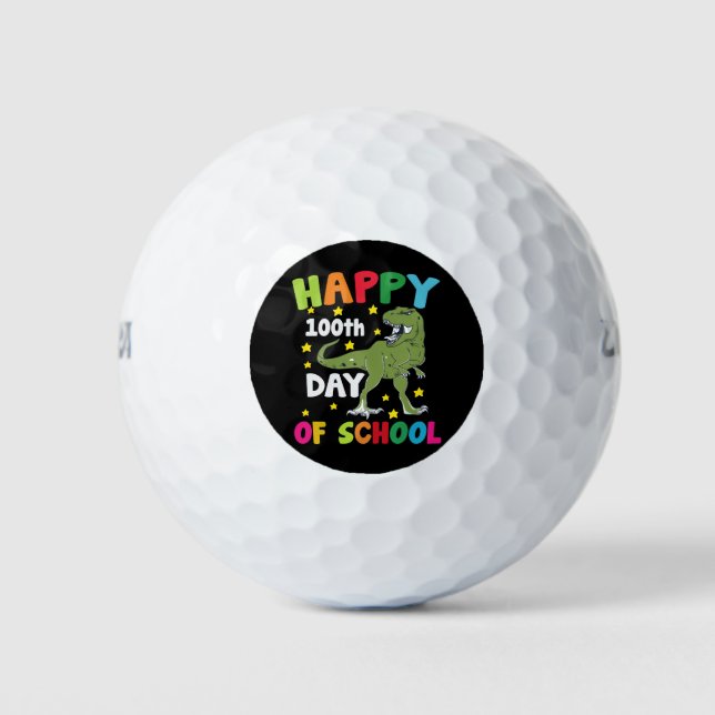 100 Tage Schultrex 100. Schultag Golfball (Vorderseite)