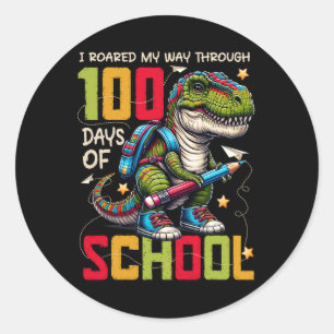 100 Tage Schultrex 100 Tage klüger 100 Tage Runder Aufkleber