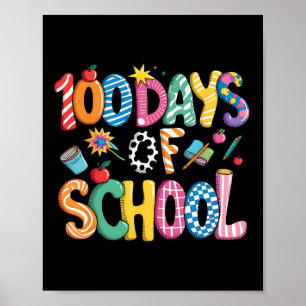 100 Tage Schultücher Preppy Coquette Schleife 100  Poster