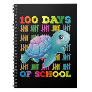 100 Tage Schulturtle Lehrer Schüler Notizblock
