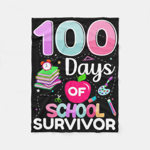100 Tage Schulübergabe Lehrer Kinder 100 Tage Fleecedecke