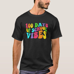 100 Tage Schulwoben glücklich 100. Schultag T-Shirt