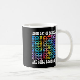 100 Tage Schulzeit Gefärbte Krawatte Hörnummern 10 Kaffeetasse