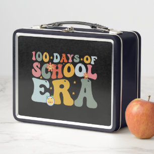 100 Tage Schulzeit Groovy Lehrer Kinder Metall Brotdose