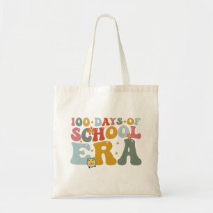 100 Tage Schulzeit Groovy Lehrer Kinder Tragetasche