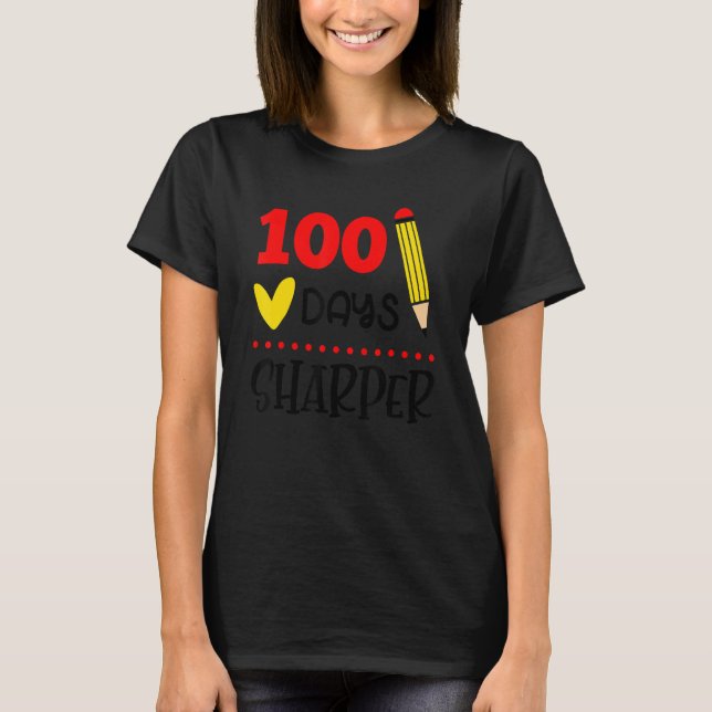 100 Tage Sharper 100. Schullehrertag Stud T-Shirt (Vorderseite)