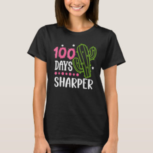 100 Tage Sharper Cactus Happy 100 Day of School T-Shirt