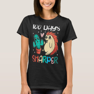 100 Tage Sharper Cactus Igel Lehrer 100. Tag T-Shirt