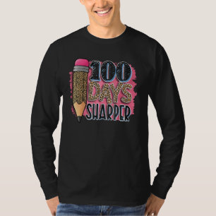 100 Tage Sharper Crayons Lehrer Happy 100 th Day O T-Shirt