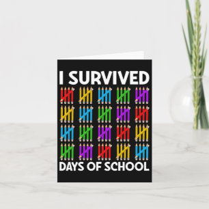 100 Tage Shirt Kinder 100 Tage Schulunterricht Karte