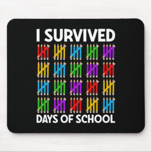 100 Tage Shirt Kinder 100 Tage Schulunterricht Mousepad