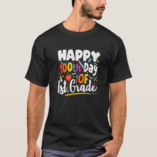 100 Tage Shirt Lehrer Geschenk 100. (Vorderseite)