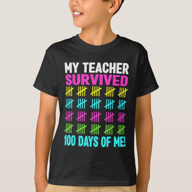 100 Tage Shirt Mädchen Kinder 100 Tage (Vorderseite)