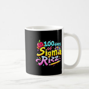 100 Tage Sigma Rizz 100. Tag der Schule Kinder Kaffeetasse