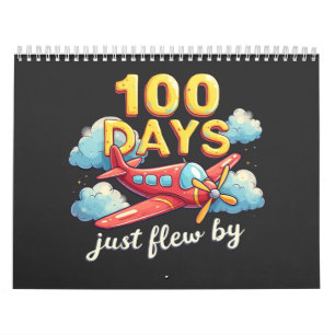 100 Tage sind einfach mit dem Flugzeug vorbeigeflo Kalender