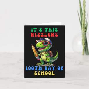 100 Tage Skibidi Rizz 100. Tag der Schule Kinder Karte