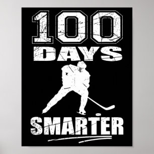 100 Tage Smarter Hockey Sports 100. Schultag Poster