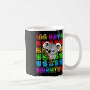 100 Tage Smarter Koala Bär Liebhaber glücklich 100 Kaffeetasse