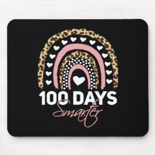 100 Tage Smarter Lehrer T-Shirt Regenbogen Cheetah Mousepad