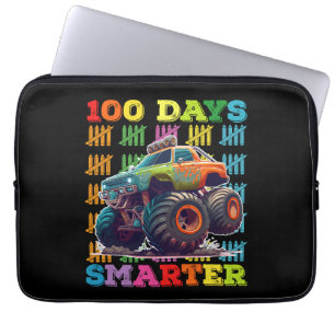 100 Tage Smarter Monster Truck 100. Tagesschule Laptopschutzhülle