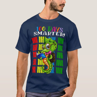 100 Tage Smarter School Kinder Seepferd Design T-Shirt