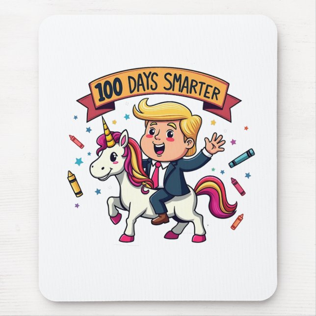 100 Tage Smarter School Trump Inaguration Day Mousepad (Vorne)