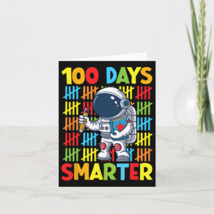 100 Tage Smarter Space Astronaut 100. Tagesschule Karte