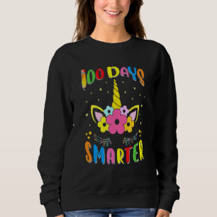 100 Tage Smarter Virtual Learning Girl Unicorn Cos Sweatshirt