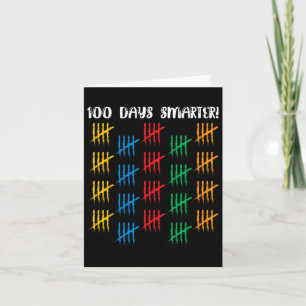 100 Tage Smartere Niedlich Student Boys Girls 100 Karte