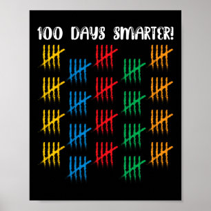100 Tage Smartere Niedlich Student Boys Girls 100  Poster