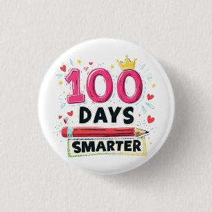 100 Tage Smartere Tage des Schullehrers Button