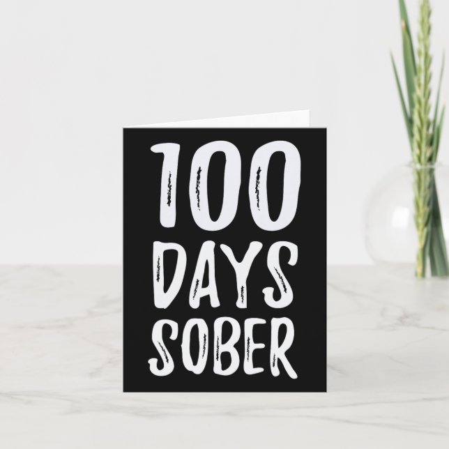 100 Tage Sober Herzlichen Glückwunsch Sobriety Karte (Vorderseite)