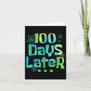 100 Tage später 100. Schullehrer Karte