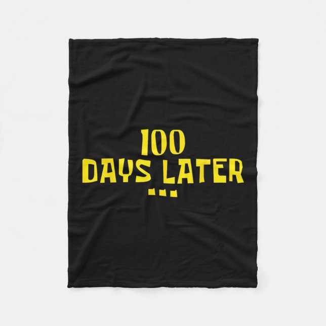 100 Tage später 100. Schullehrertag Kinder Fleecedecke (Vorderseite)