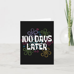 100 Tage später glückliche 100 Tage Schule schlaue Karte